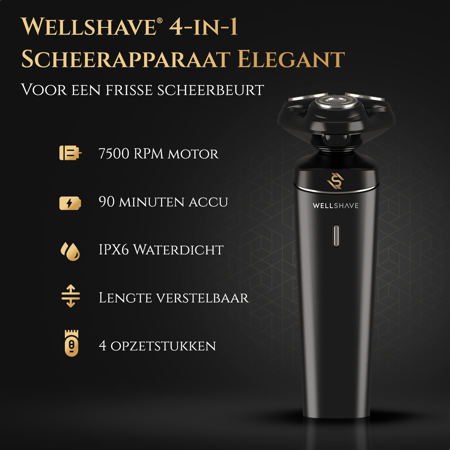 Wellshave® 4-in-1 Scheerapparaat Elegant™