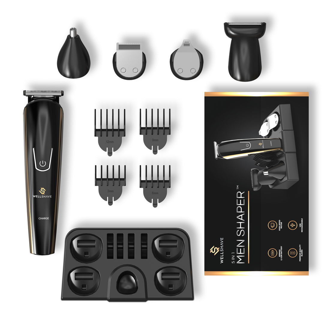 Wellshave® 5-in-1 Baardtrimmer Man Shaper™