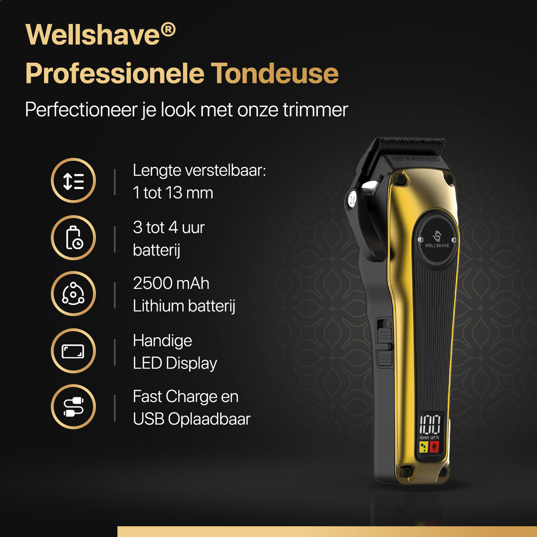 Wellshave Tondeuse Mannen Deluxe